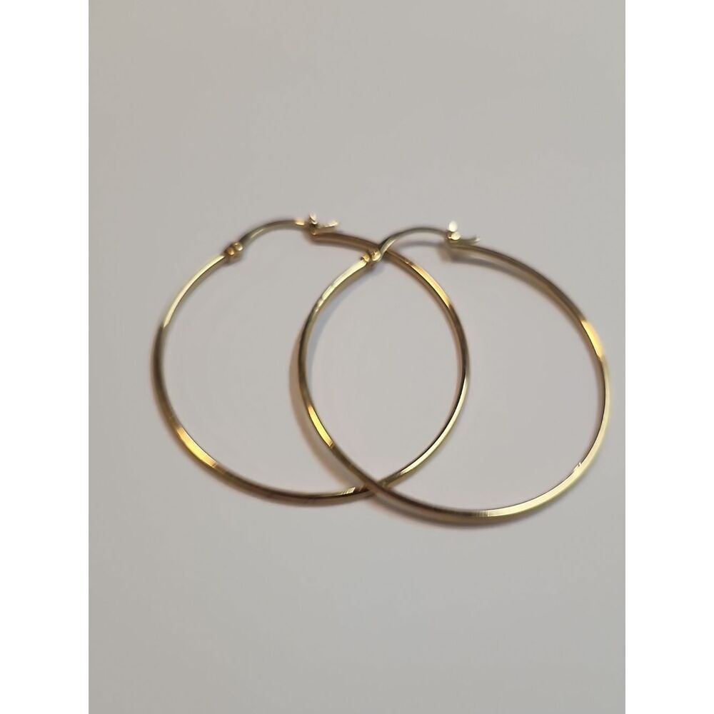 Classic Gold Hoop Earrings - Elegant Women’s Jewelry